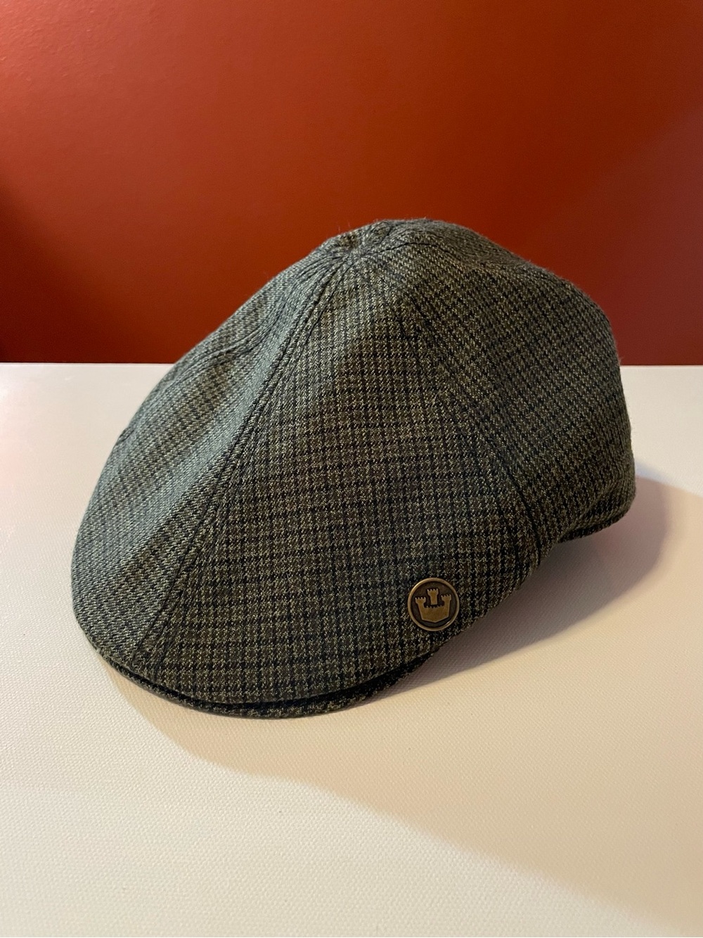 Goorin Bros Men’s Tweed Herringbone Cabbie Polyester Blend Newsboy Hat Cap